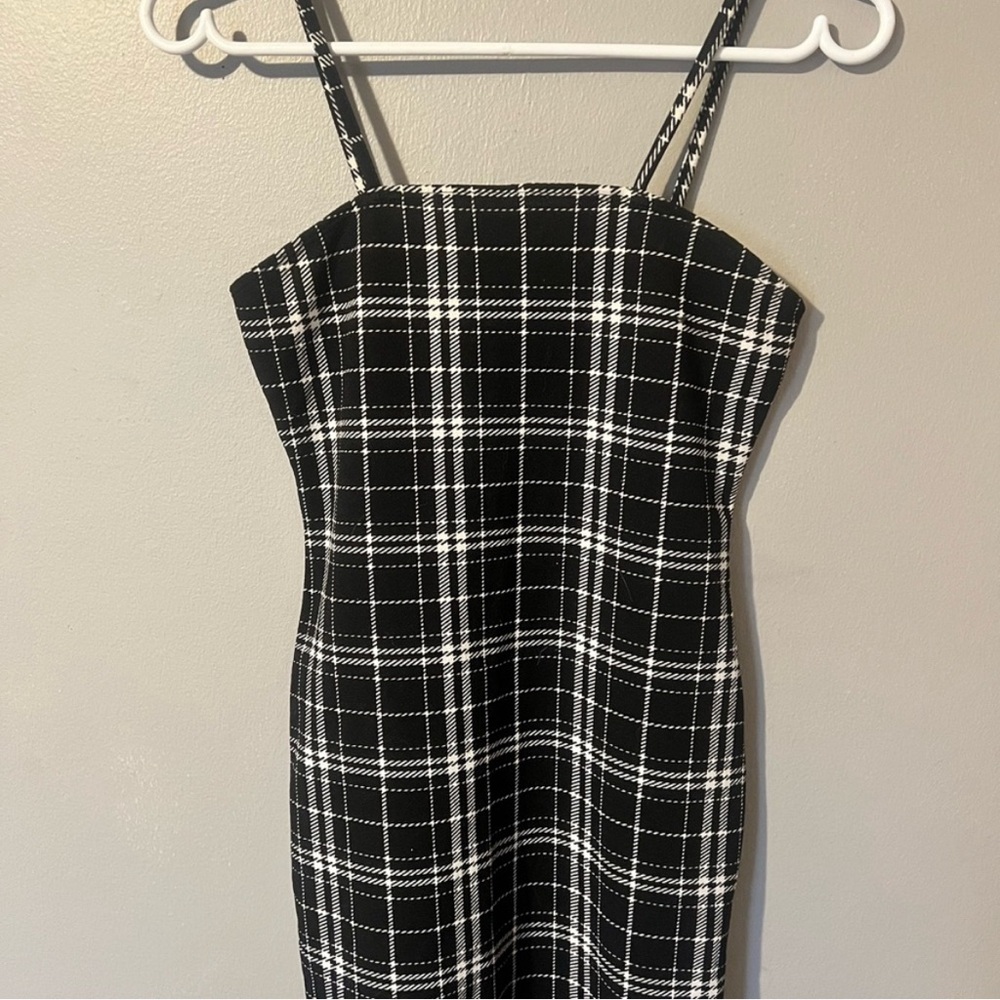 SHEIN Black and White Mini Dress